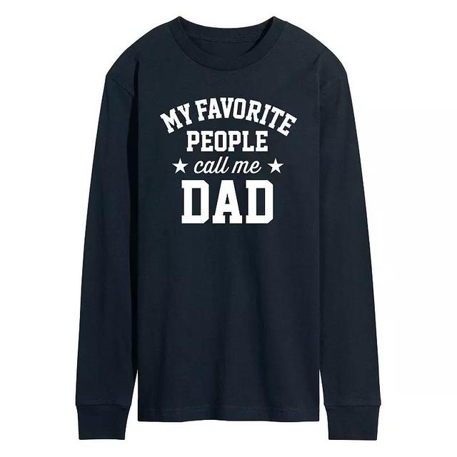 Mens My Favorite People Call Me Dad Long Sleeve Heather Grey Product Image