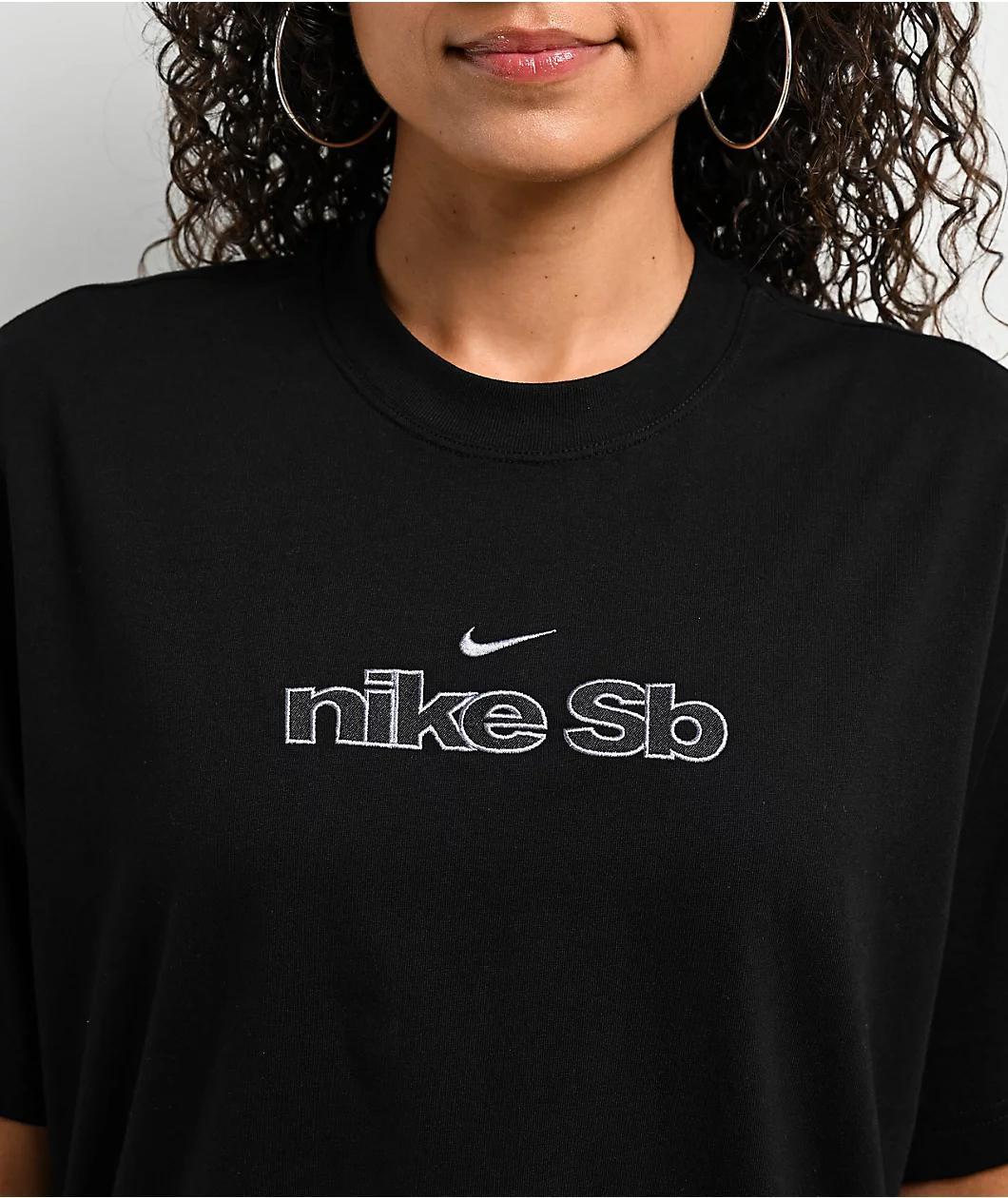 Nike SB Skate Logo Black Boxy T-Shirt Product Image