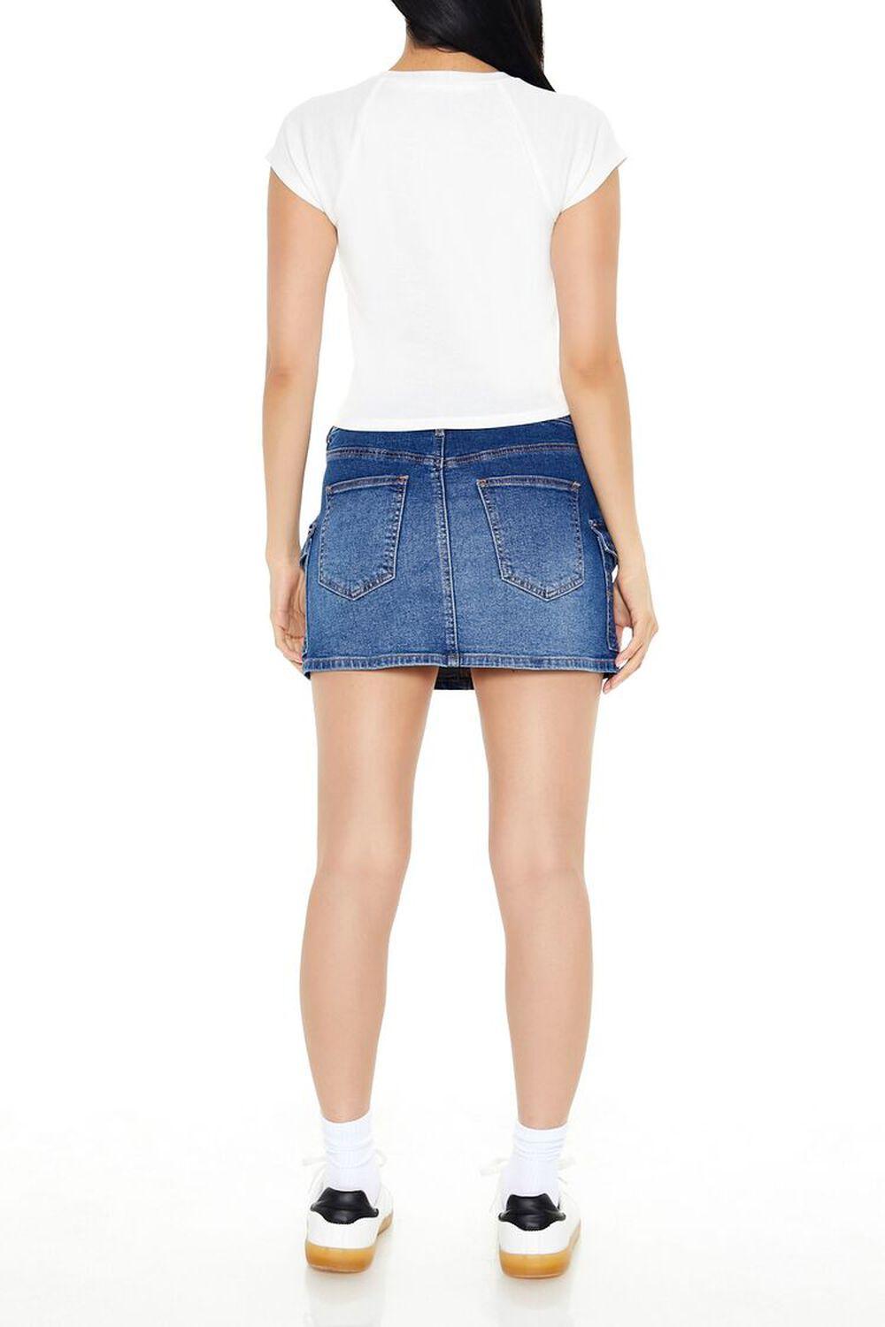 Denim Cargo Mini Skirt | Forever 21 Product Image