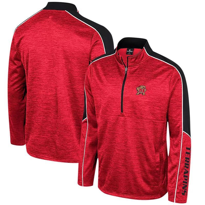 Mens Colosseum Maryland Terrapins Marled Half-Zip Jacket Product Image