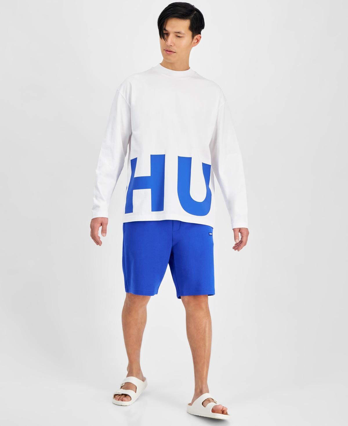 Hugo by Hugo Boss Mens Oversized-Fit Logo Graphic Long-Sleeve T-Shirt Product Image