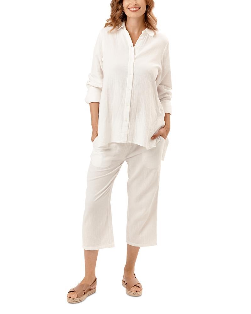 Nom Maternity The Everyday Gauze Maternity Button-Up Shirt Product Image