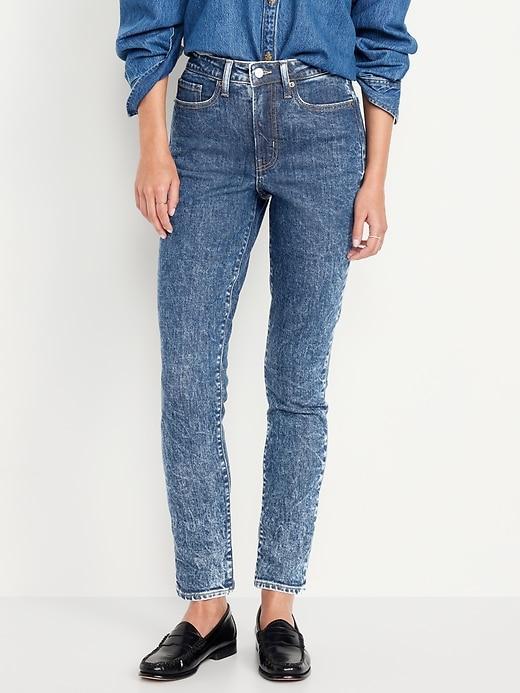 High-Waisted OG Straight Ankle Jeans Product Image