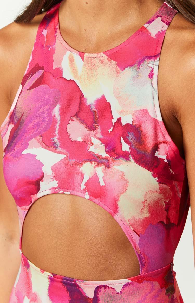 New News Pink Print Maxi Dress Product Image