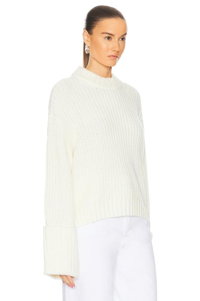 GRLFRND Jeren Sweater in Ivory - Ivory. Size S (also in M, XL). Product Image