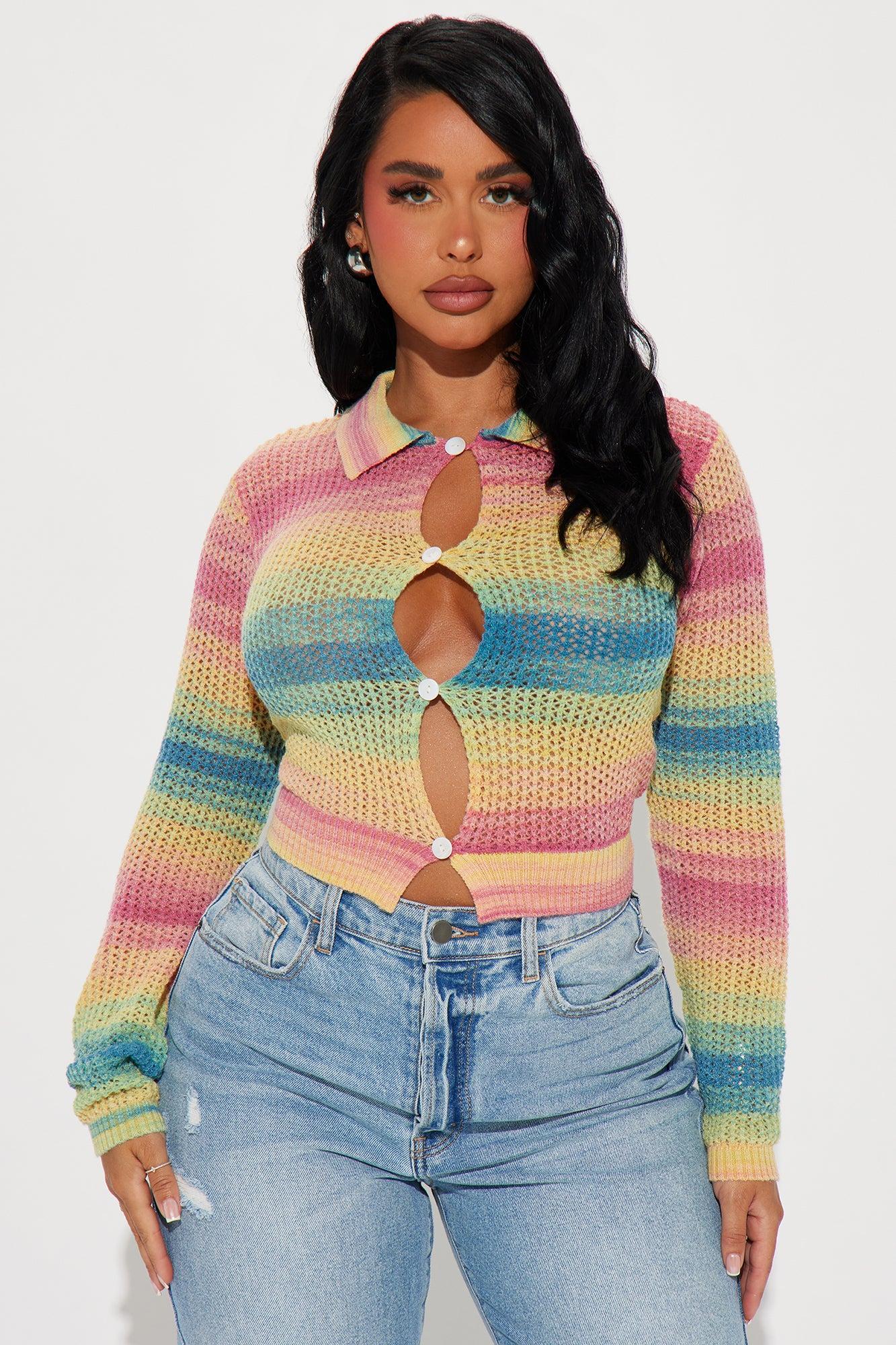 Sweet Sunsets Cardigan - Multi Color Product Image