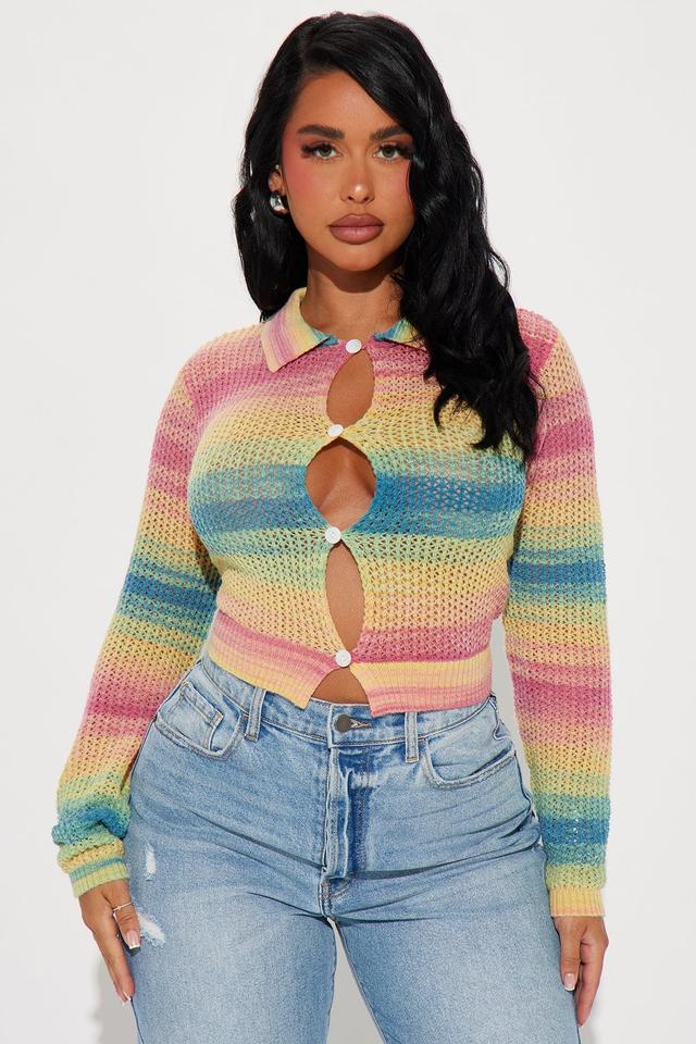 Sweet Sunsets Cardigan - Multi Color Product Image