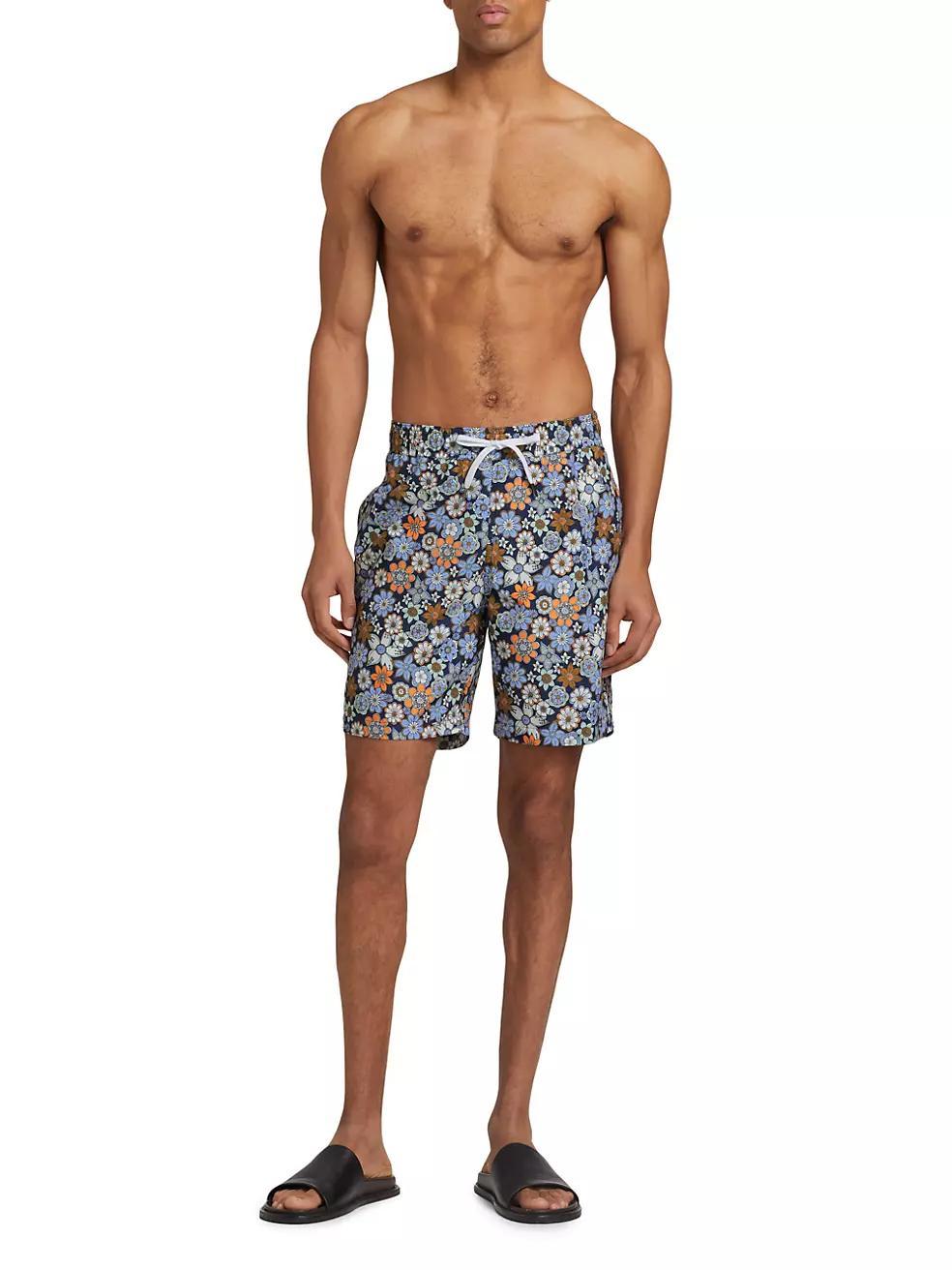 COLLECTION Floral Swim Trunks Product Image