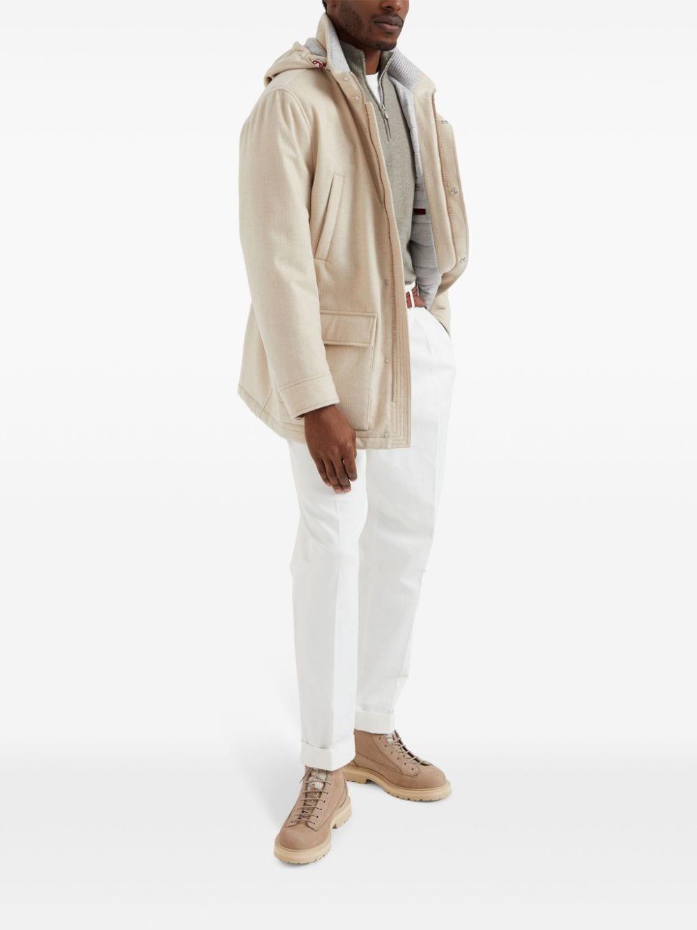 BRUNELLO CUCINELLI Wr Cashmere Outerwear In Neutrals Product Image