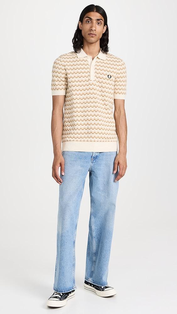 Fred Perry Boucle Jacquard Knitted Polo | Shopbop Product Image