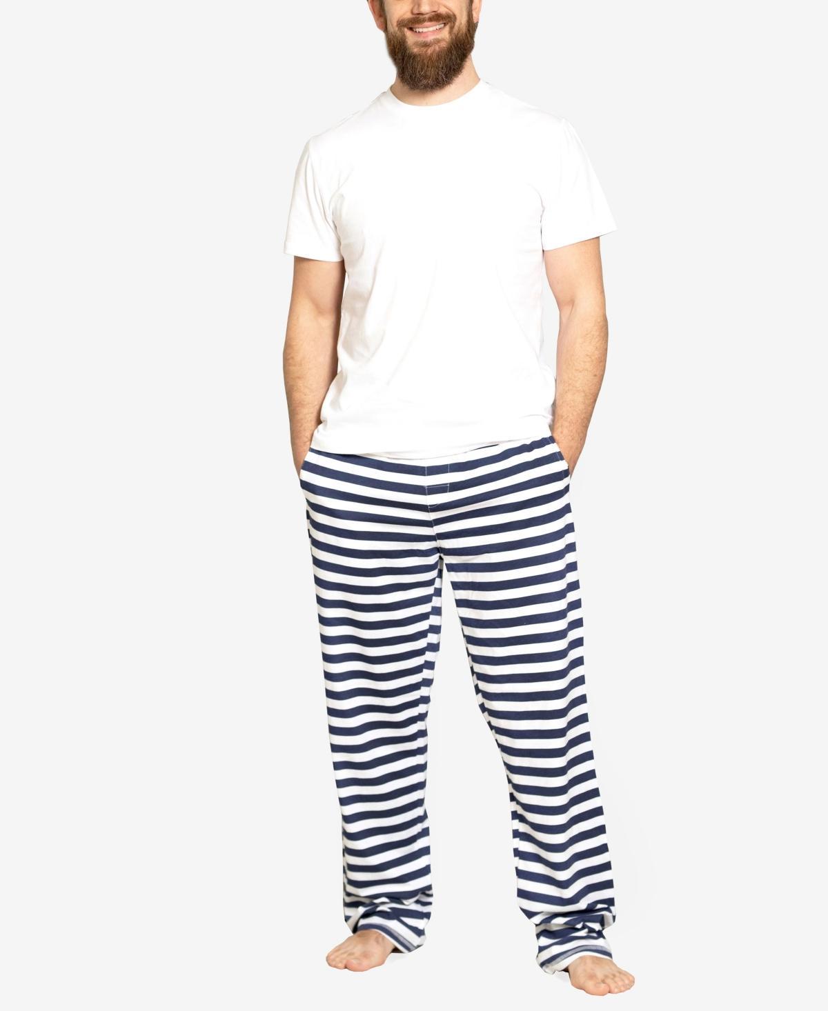 Pajamas for Peace Nautical Stripe Neutral Mens 2-Piece Pajama Set Product Image