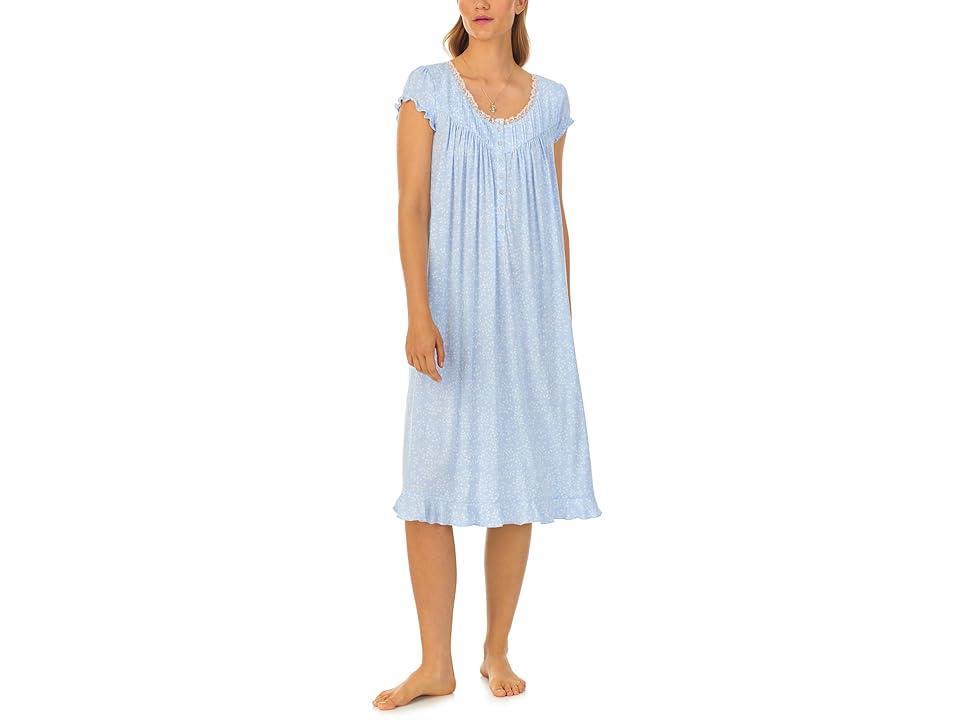 Eileen West Cap Sleeve Waltz (Icy Leaves) Women's Pajama Product Image