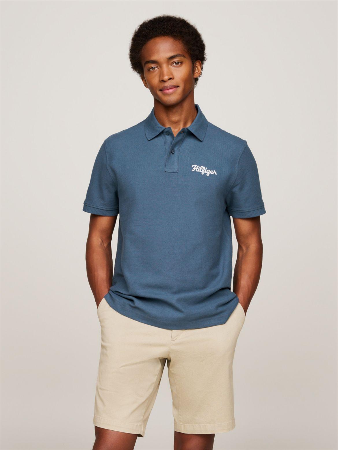 Tommy Hilfiger Mens Regular-Fit Hilfiger Stitch Logo Polo Shirt Product Image