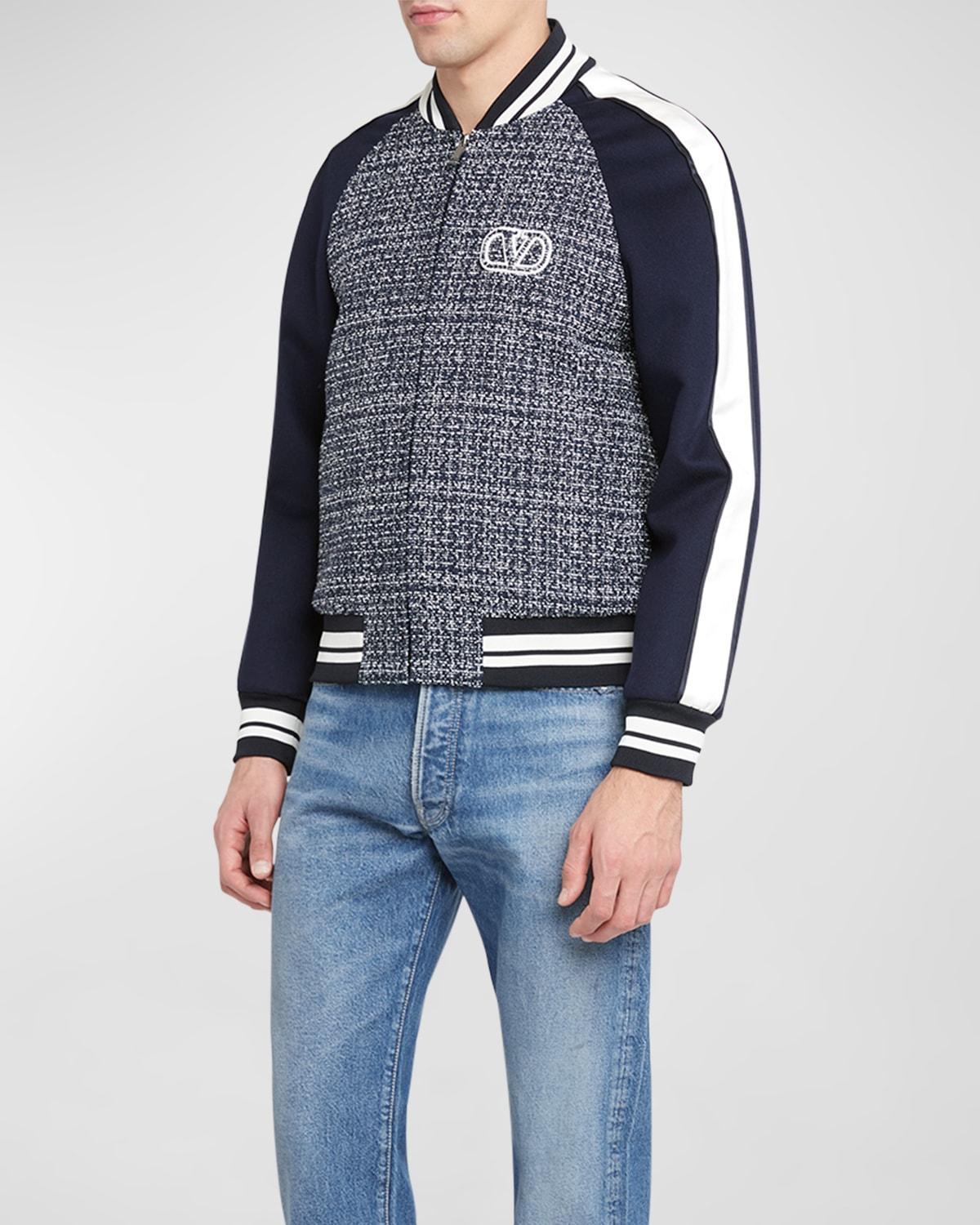 Mens Boucle Varsity Jacket Product Image