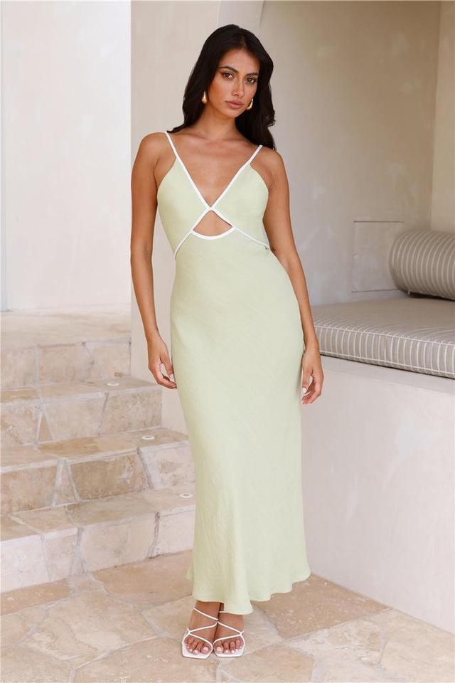 Natural Charm Maxi Dress Sage Product Image