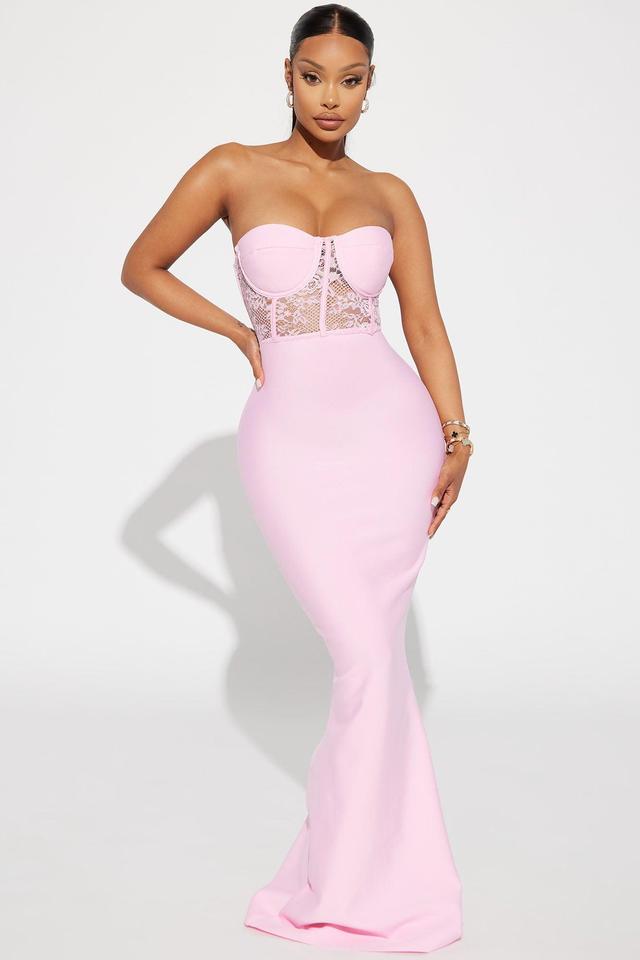 Janie Bandage Gown - Pink Product Image