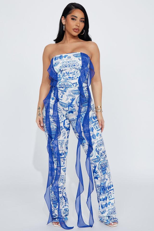 Cornelia Jumpsuit - Blue/combo Product Image