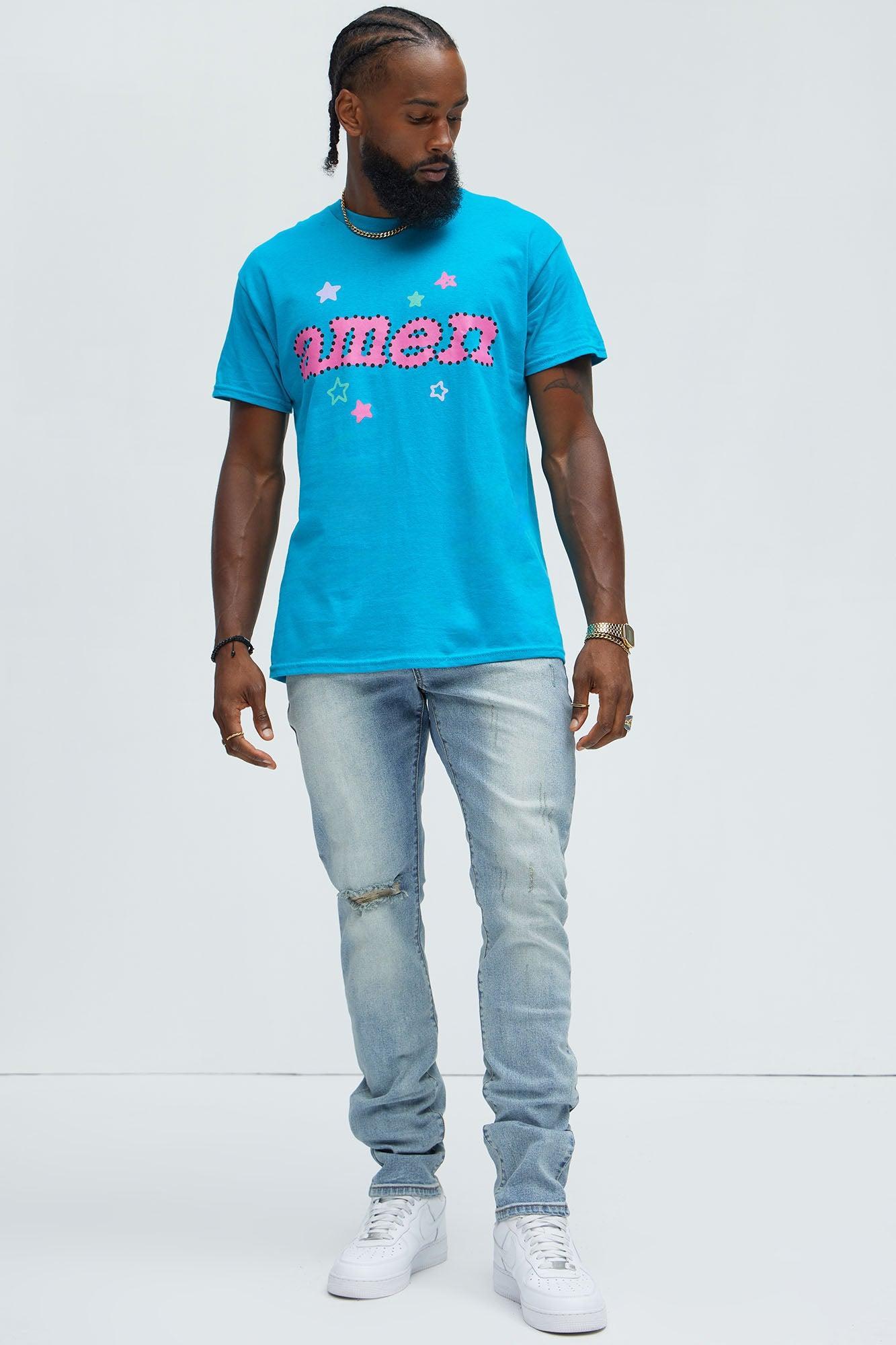 Amen Short Sleeve Tee - Aqua Product Image