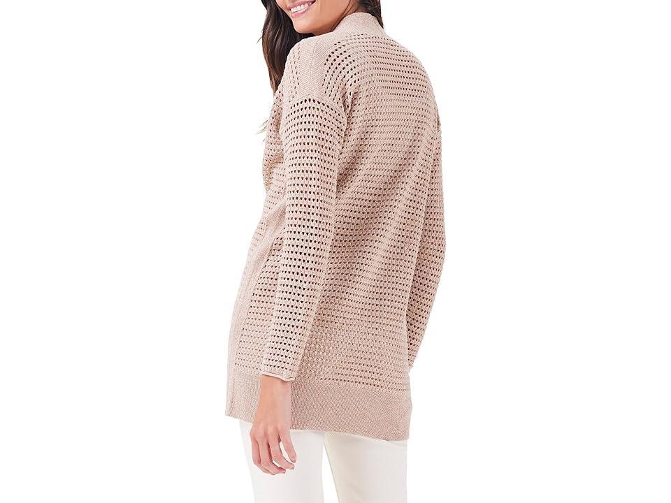 NIC+ZOE Moonlight Mesh Cardigan (Neutral Mix) Women's Sweater Product Image