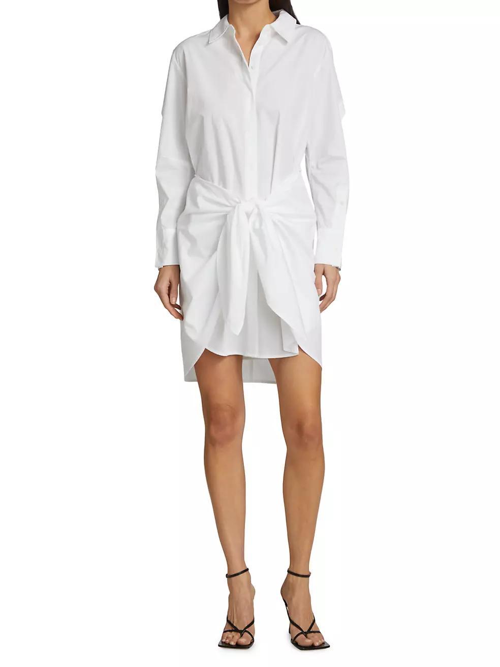 Charlotte Tie-Waist Shirt Dress Product Image