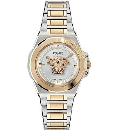 Versace Womens Swiss Two-Tone Stainless Steel Bracelet Watch 37mm Product Image