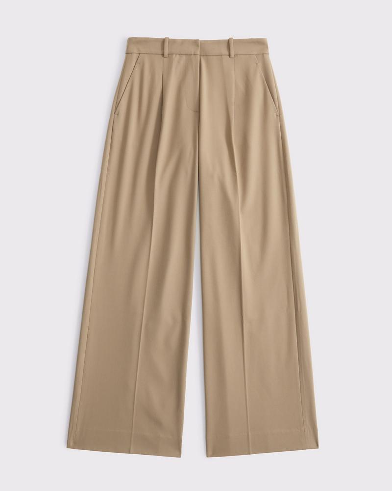 Mid Rise Tailored Wide Leg Pant Product Image