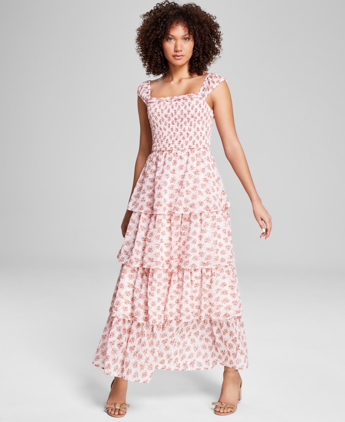 And Now This Womens Smocked Tiered Maxi Dress, Created for Macys Product Image