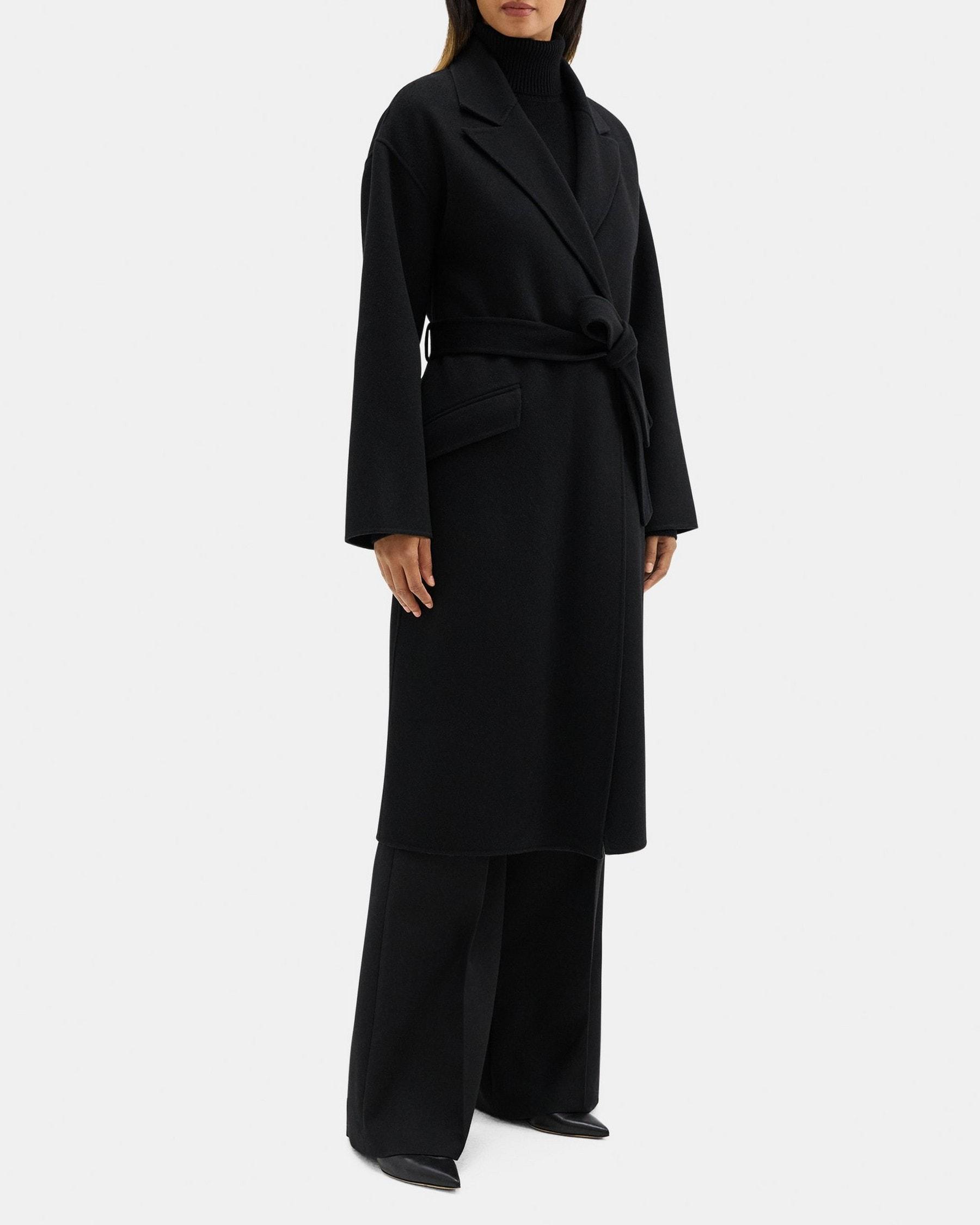 Robe Coat in Double-Face Wool-Cashmere Product Image