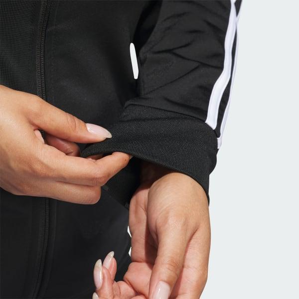 Essentials Warm-Up Tricot Slim 3-Stripes Track Jacket (Plus Size) Product Image