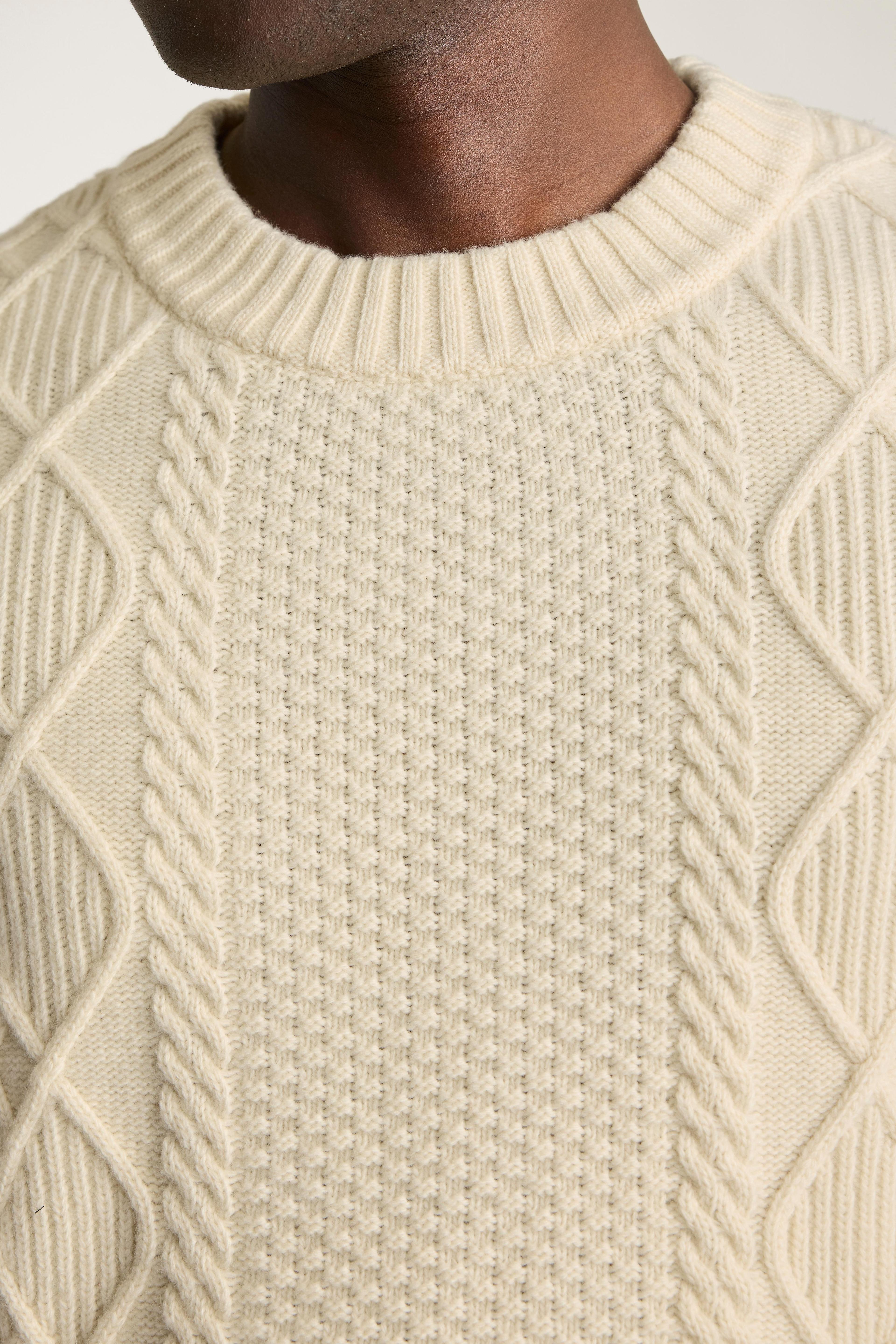 Extrafine Merino Cable Sweater Product Image