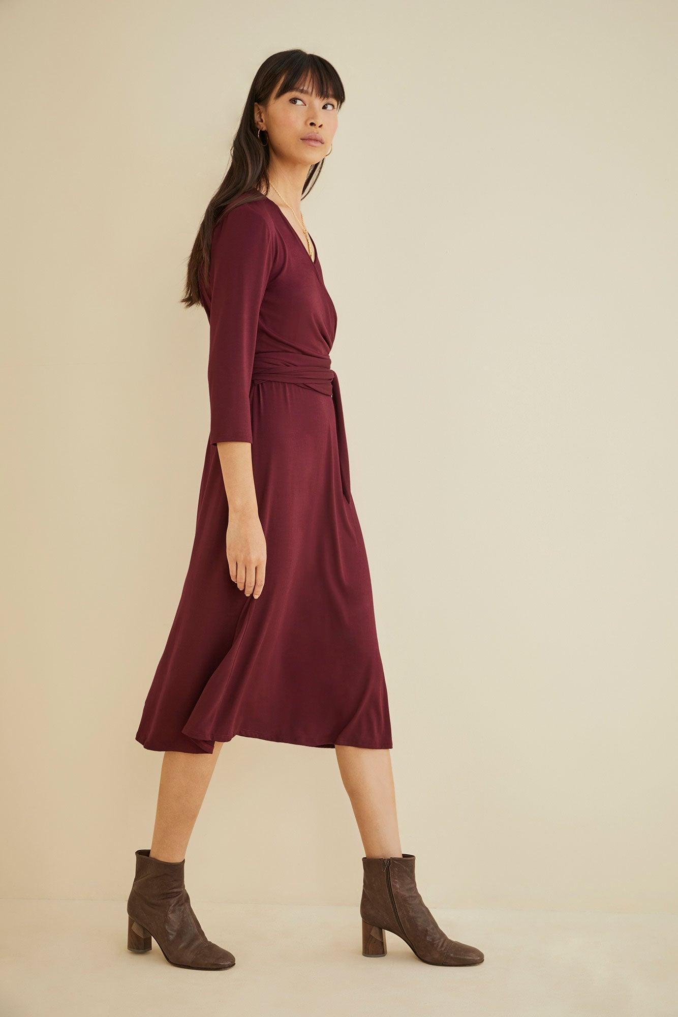 Lucia Dress - Plum - ReAmour Product Image