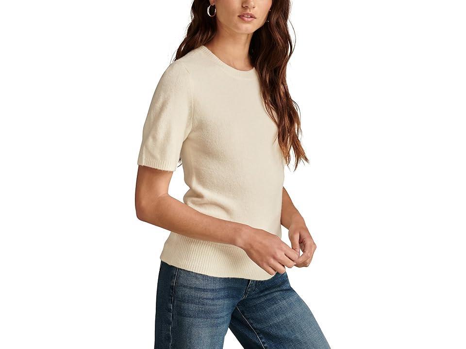 Lucky Brand Sweater Tee (Tofu) Women's Clothing Product Image