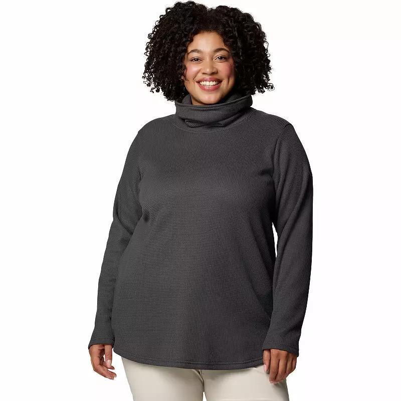 Columbia Women's Holly Hideaway Waffle Cowl Neck Pullover - Plus Size- Product Image