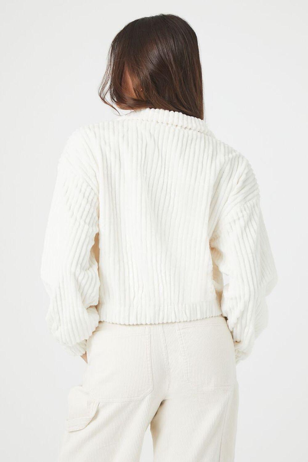 Ribbed Cropped Bomber Jacket | Forever 21 Product Image