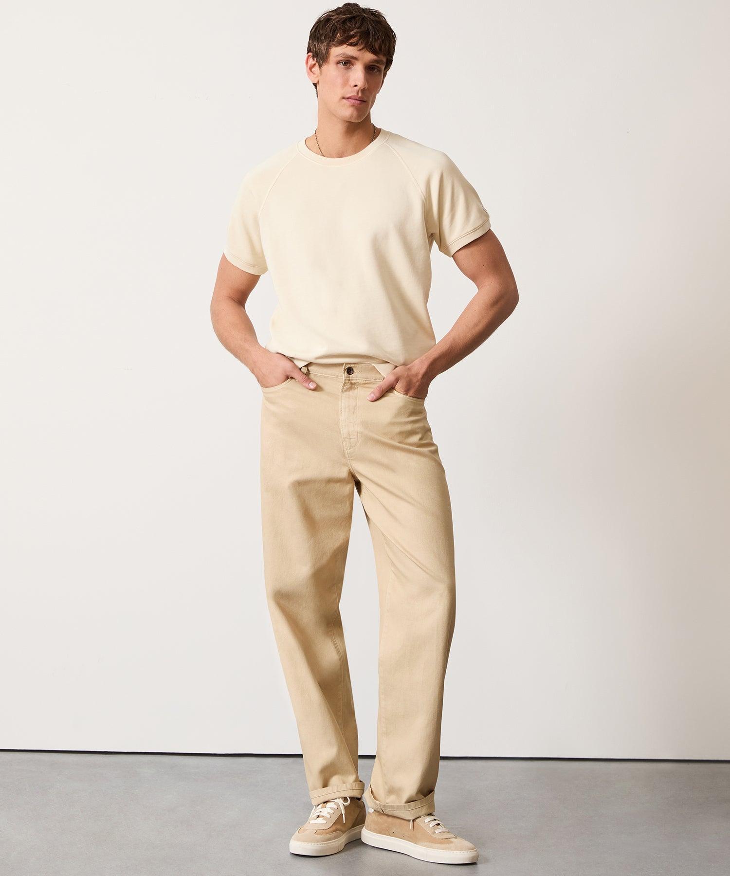 Relaxed Fit 5-Pocket Cotton Linen Pant Product Image