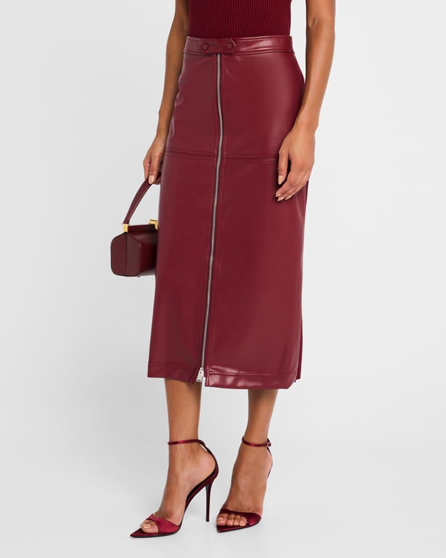 Biana Zip Column Midi Skirt Product Image