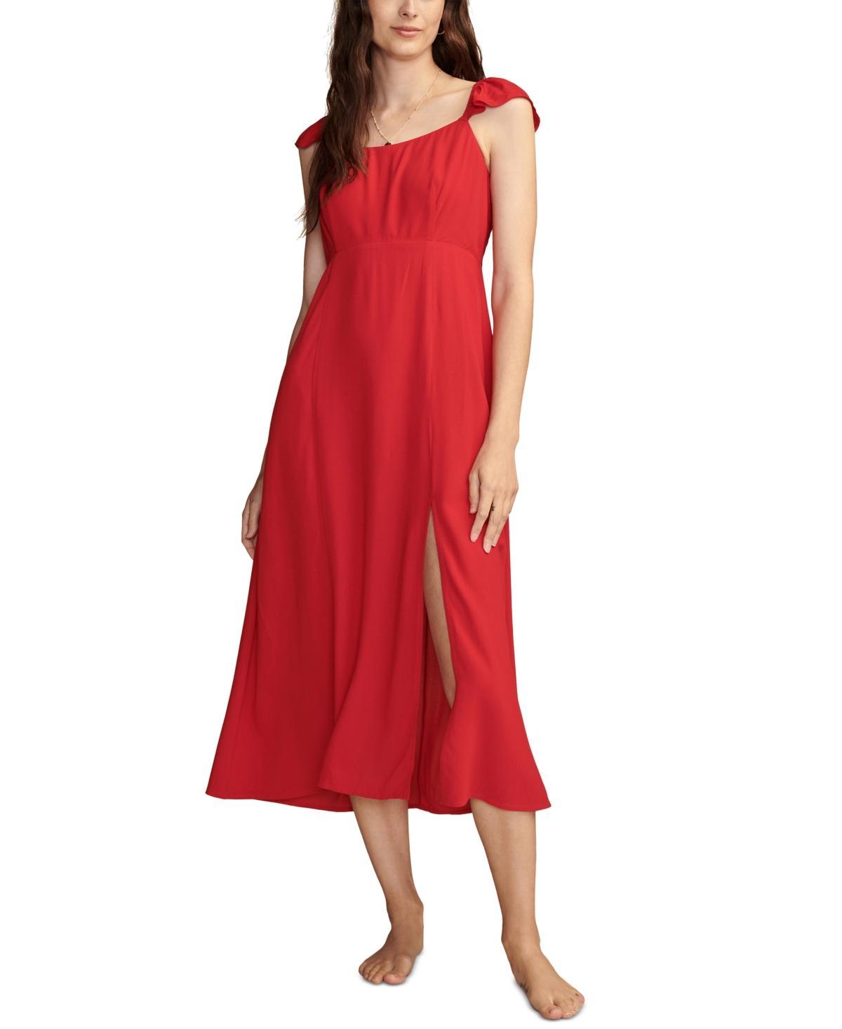 Lucky Brand Womens Flutter-Sleeve Midi House Dress product image