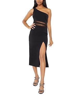 Womens Nolita Mesh One-Shoulder Midi-Dress Product Image