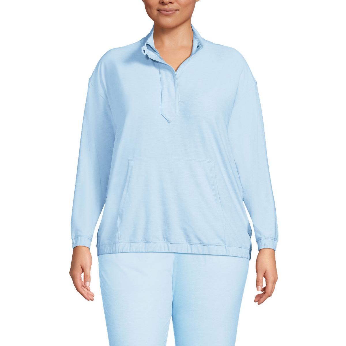 Womens Lands End Performance UPF 50 Quarter Zip Pullover Product Image