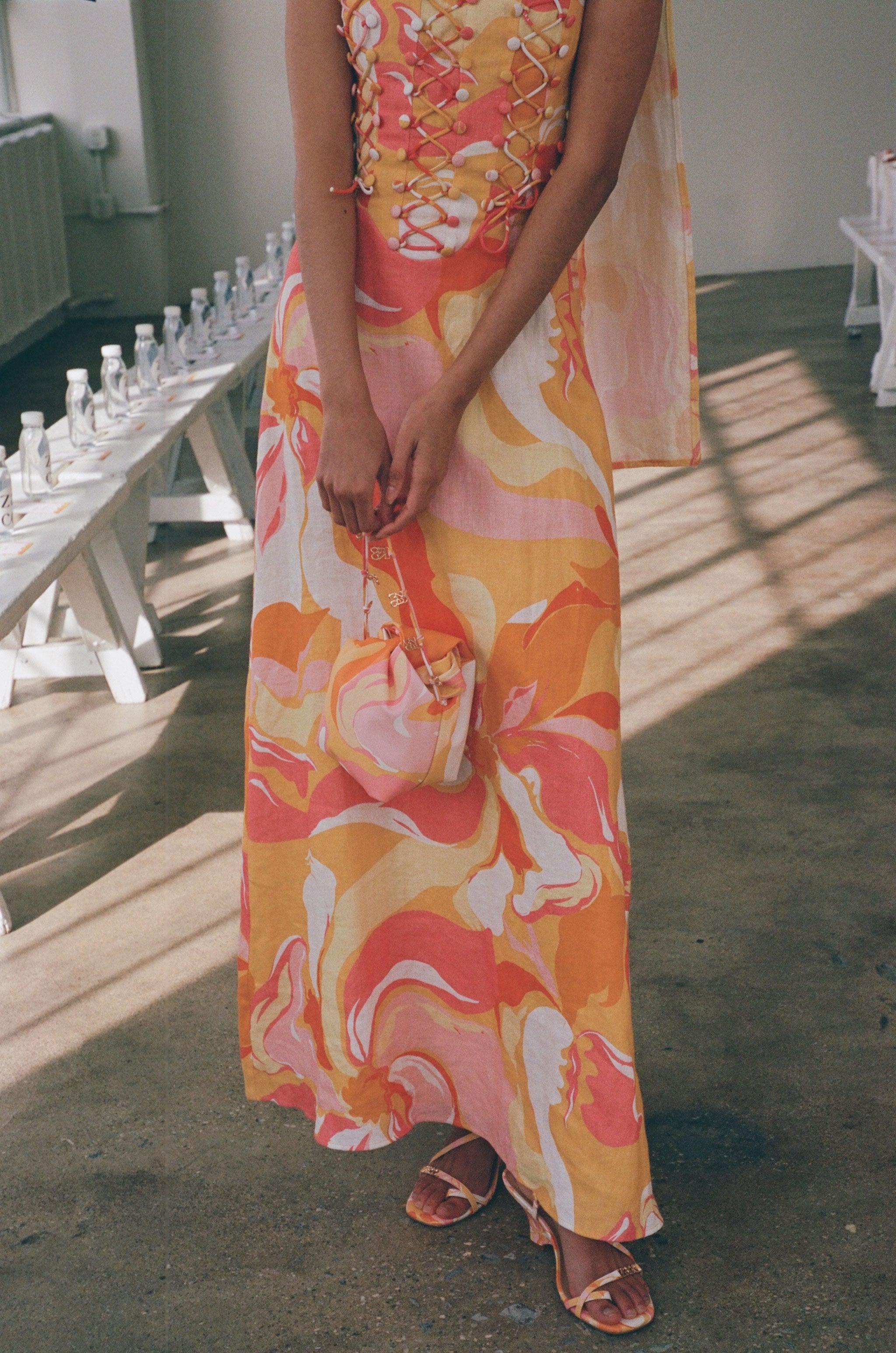 Kahlo Dress - Calista Sunset Product Image