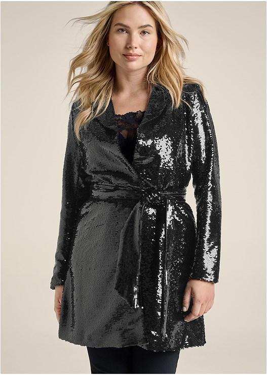 Allover Sequin Blazer Product Image