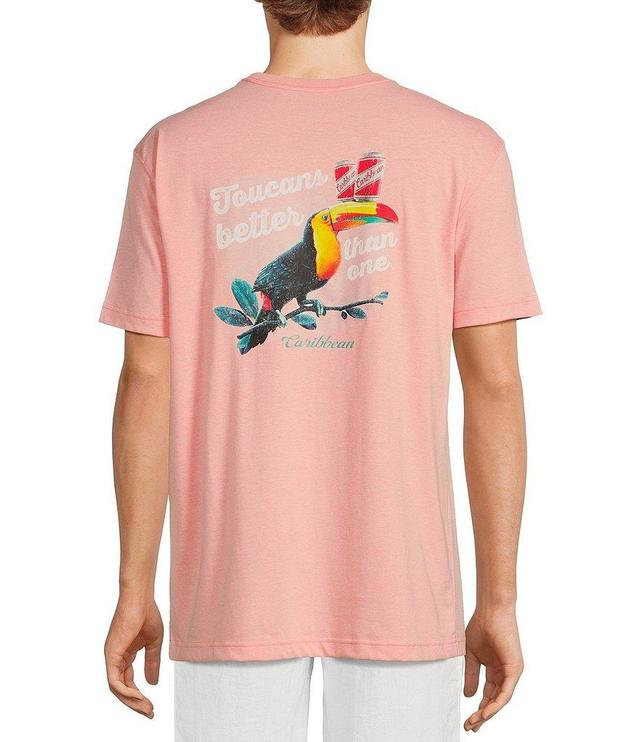 Caribbean Big & Tall Toucan Short Sleeve Graphic T-Shirt Product Image