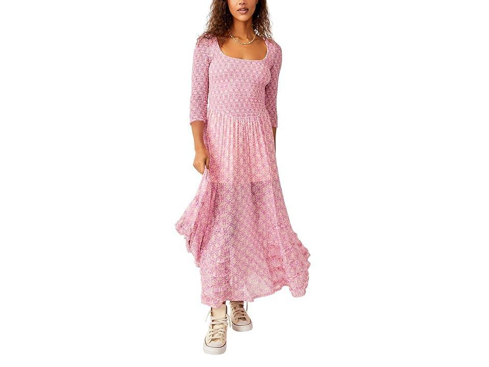 Free People Its Fate Midi (Lilac Combo) Women's Clothing Product Image