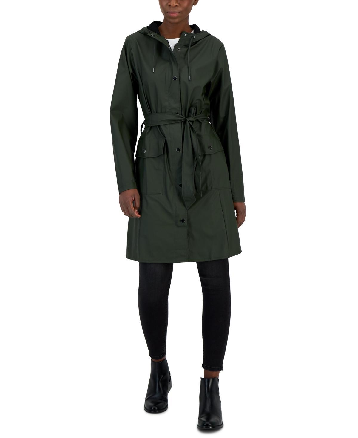 Womens Curve Hooded Rain Jacket Product Image