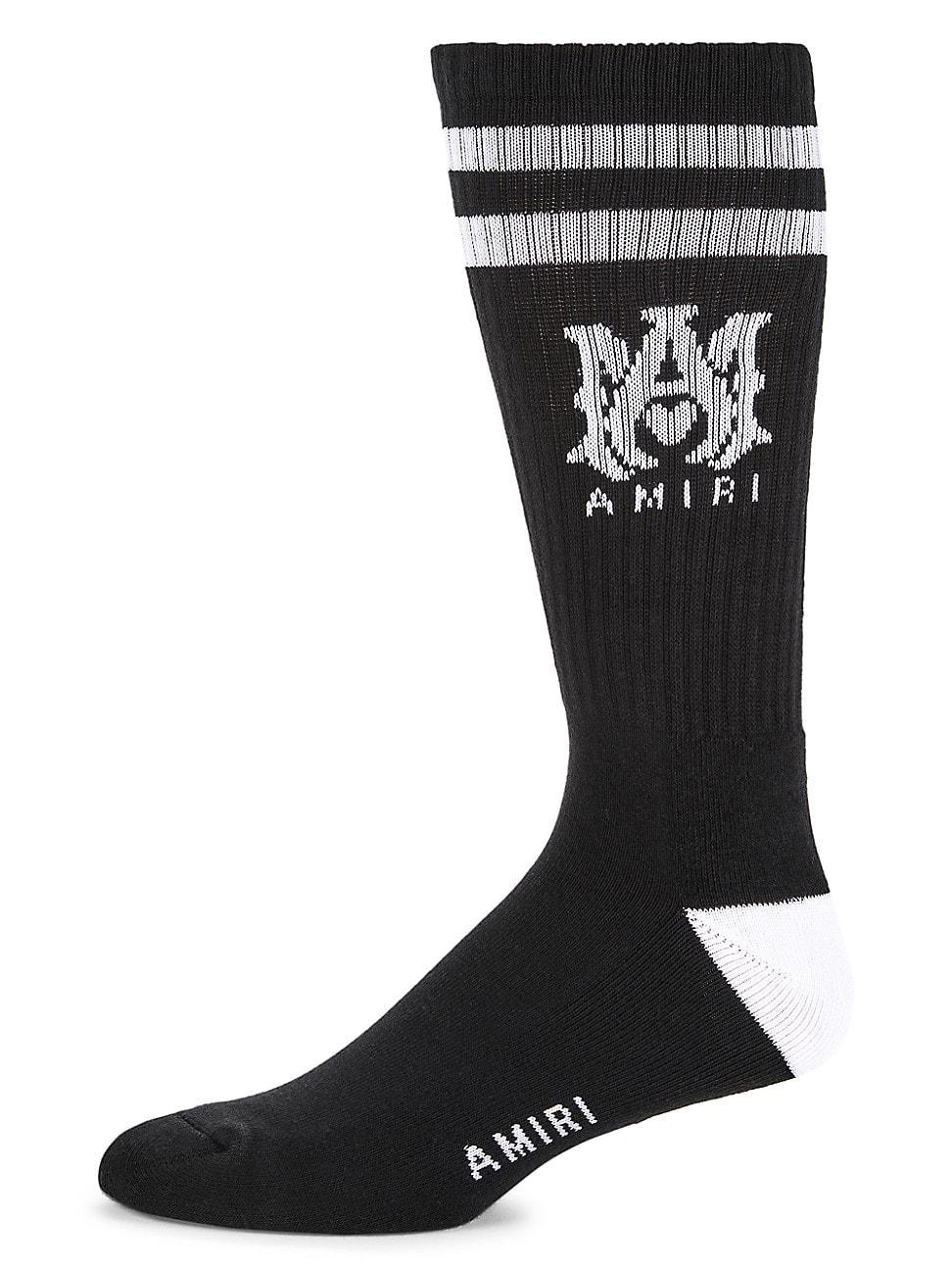 Mens Ribbed Logo Sport Socks Product Image