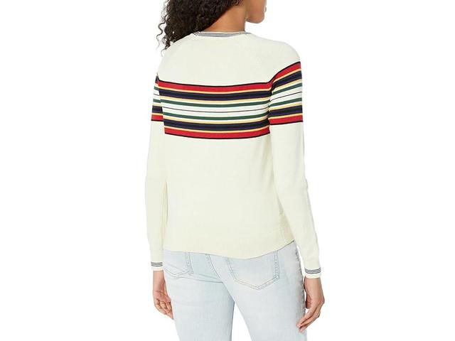 Pendleton Cozy Stripe Pullover (Cream Multi Stripe) Women's Clothing Product Image