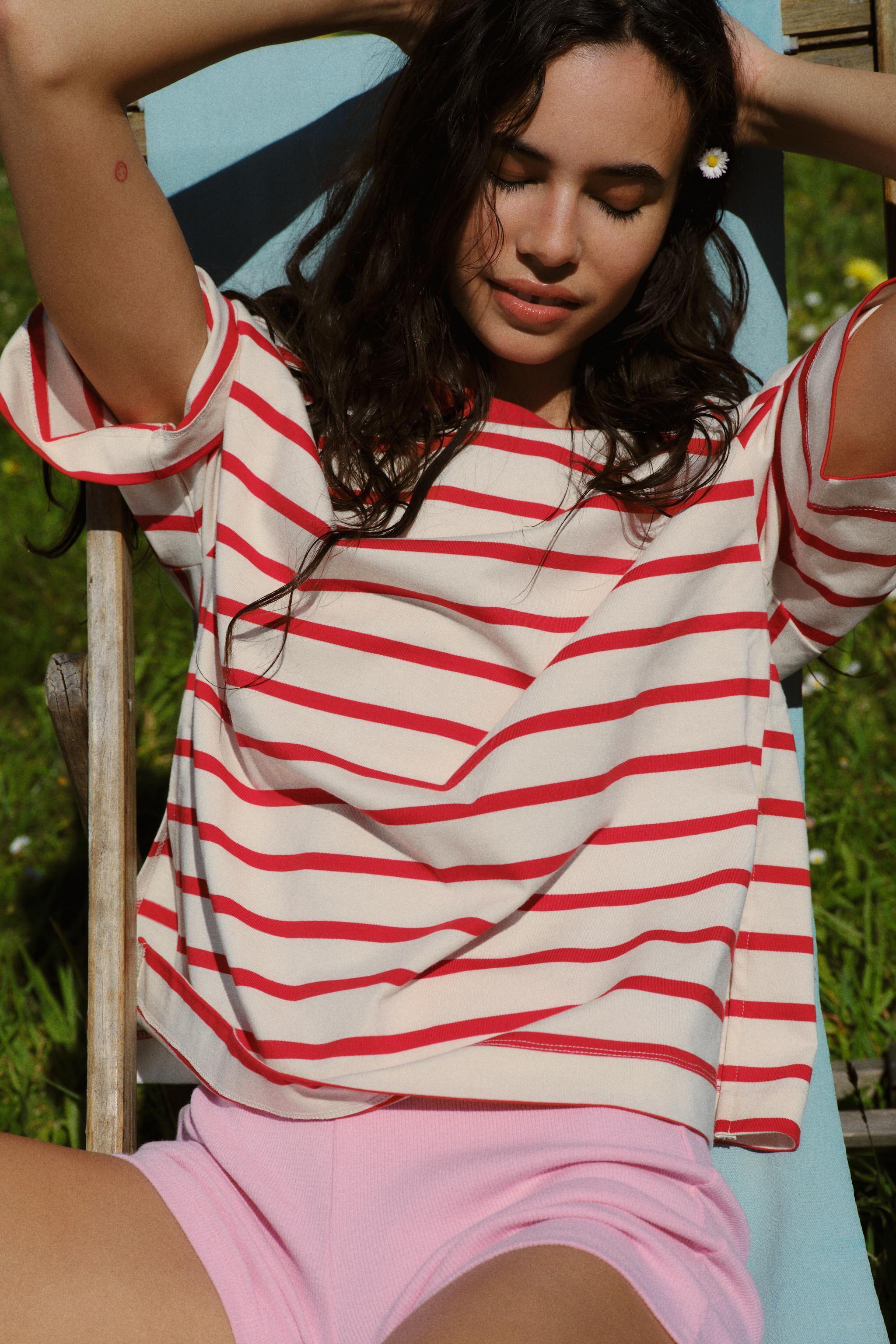 OVERSIZED STRIPED T-SHIRT Product Image