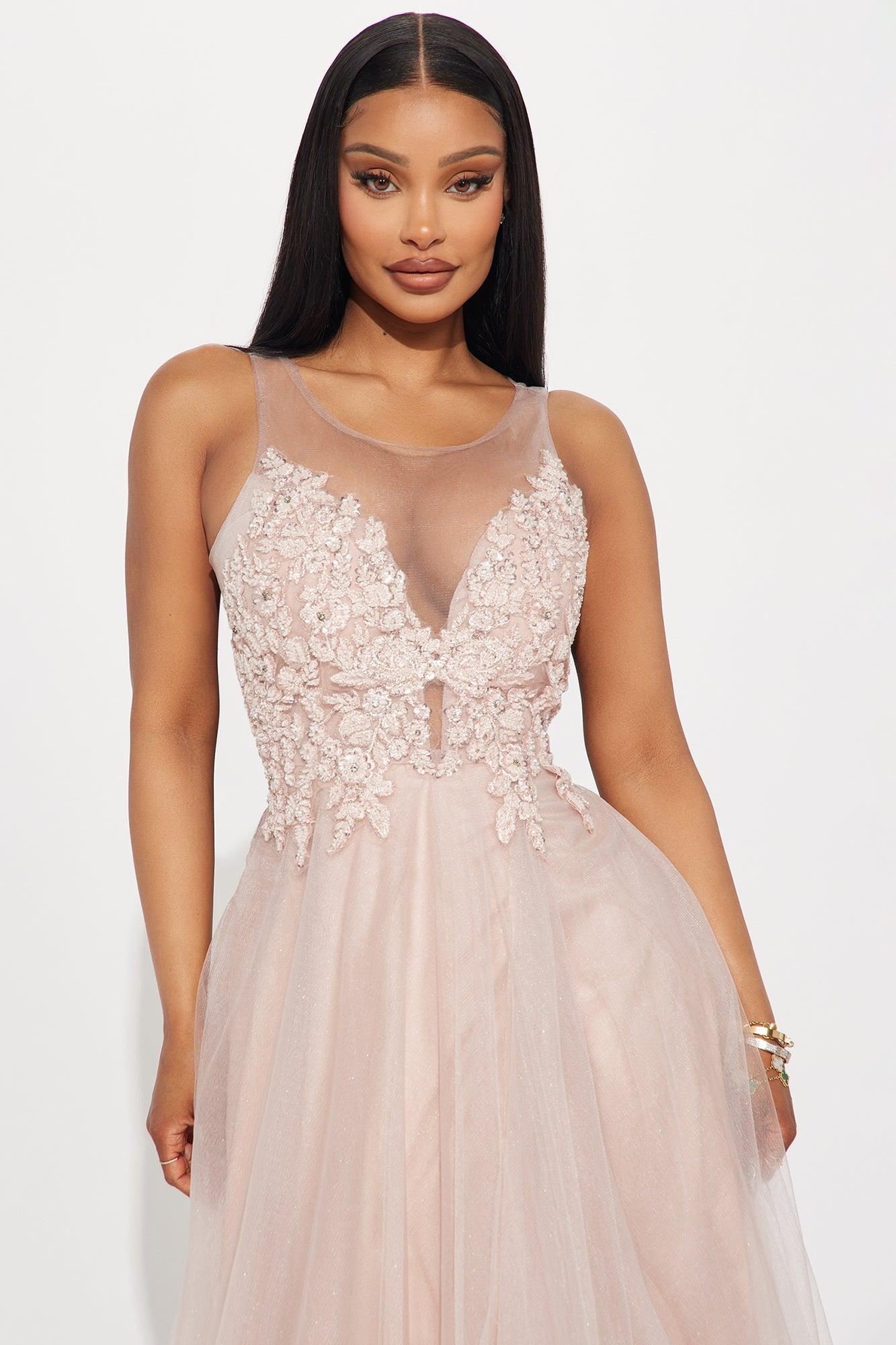 Cinderella Moment Tulle Gown - Mauve Product Image