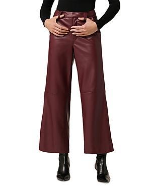 Joes Jeans The Mia High Rise Wide Leg Faux Leather Pants Product Image