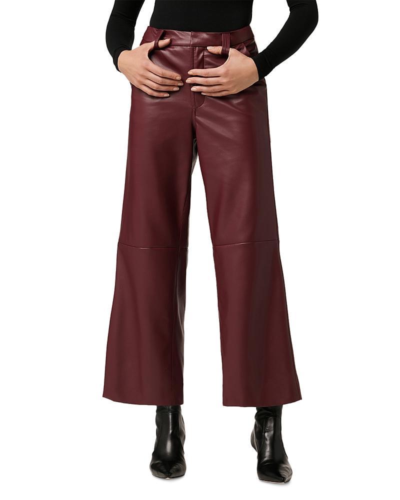 Joes Jeans The Mia High Rise Wide Leg Faux Leather Pants Product Image